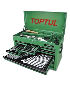 Ящик з інструментами TOPTUL 9 секцій, 186 предметів, фото  | SNABZHENIE.com.ua