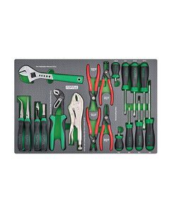 Набор инструментов 19 ед. в ложементе TOPTUL (GED1912) комбинированный, фото  | SNABZHENIE.com.ua