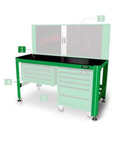 Верстат слюсарний TOPTUL 1560 710 827мм TAAA1607, фото  | SNABZHENIE.com.ua