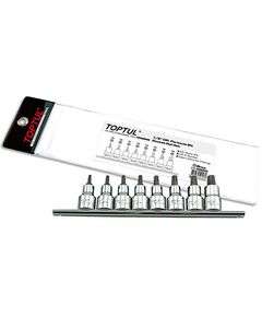 Набір бит TORX T20-T55 1/2 з отвором 8 шт. TOPTUL (GAAG0806), фото  | SNABZHENIE.com.ua