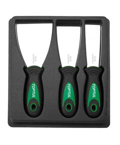 Набір металевих шпателів TOPTUL, 3 шт., фото  | SNABZHENIE.com.ua