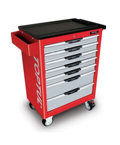 Тележка для інструмента Pro-Line 7 секцій червона TOPTUL TCAC0702, фото  | SNABZHENIE.com.ua