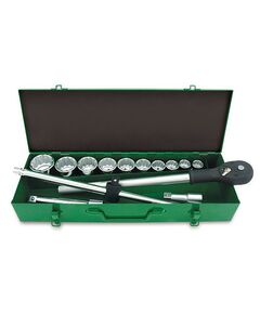 Набор инструментов 3/4, 14 шт. (12-гран.) в металлическом корпусе TOPTUL, фото  | SNABZHENIE.com.ua