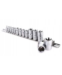 Набір головок TORX 1/4-1/2 E4-E24, 14 шт. TOPTUL (GAAR1402), фото  | SNABZHENIE.com.ua