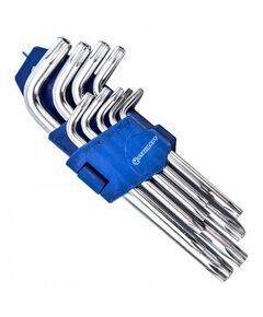 Набір ключів TORX Г-обр. з отвором 9 од. СТАНДАРТ TKS0901, фото  | SNABZHENIE.com.ua