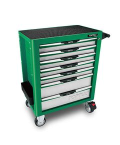 Інструментальна тележка TOPTUL 7 секцій, зелена (Pro-Plus) TCAM0701, фото  | SNABZHENIE.com.ua