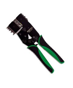 Клещи трещоточные 2 в 1 для обжимки и снятия изоляции TOPTUL DKCA2222, фото  | SNABZHENIE.com.ua
