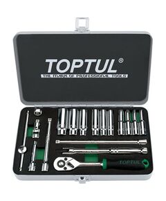 Набір інструментів TOPTUL 1/4 18 ед. (3/16 - 9/16) GCAD1813, фото  | SNABZHENIE.com.ua