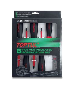 Набір викруток 1000V, 6 шт. TOPTUL GAAE0612 - професійний інструмент, фото  | SNABZHENIE.com.ua