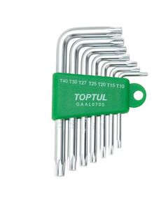 Набір ключів TORX Г-обр. TOPTUL T10-T40, 7 шт. GAAL0705, фото  | SNABZHENIE.com.ua