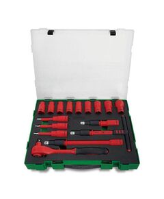 Набір електроізольованих інструментів VDE 1/2, 16 шт. TOPTUL GZC1609, фото  | SNABZHENIE.com.ua