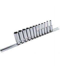 Набор торцевых головок 1/4 12 шт. 4-13 мм TOPTUL, фото  | SNABZHENIE.com.ua