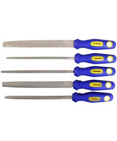 Набор напильников 5 шт. 200 мм (плоский, круглый, полукруглый), фото  | SNABZHENIE.com.ua