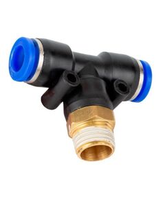 Штуцер Т-образний пластиковий 8мм 3/8 для шланга AIRKRAFT SPB08-03, фото  | SNABZHENIE.com.ua