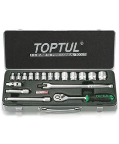 Набор инструментов TOPTUL 3/8, 18 предметов, фото  | SNABZHENIE.com.ua