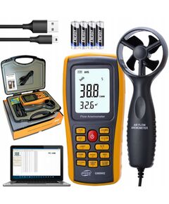 Термометро-анемометр BENETECH GM8903 USB, 0-45&deg;C, 0,3-30 м/с, фото  | SNABZHENIE.com.ua