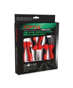 Набор диэлектрического инструмента 3 ед. 1000В VDE TOPTUL GAAE0308, фото  | SNABZHENIE.com.ua