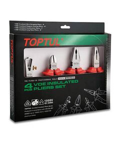 Набор диэлектрических инструментов 4 ед. 1000В VDE TOPTUL GAAE0406, фото  | SNABZHENIE.com.ua