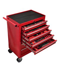 Інструментальна візок TORIN NTBR4007-X-2, 7 секцій, 228 інструментів, фото  | SNABZHENIE.com.ua