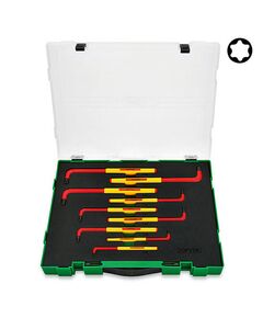 Набор диэлектрических ключей TORX VDE 9 ед. T10-T50 TOPTUL GZC0911, фото  | SNABZHENIE.com.ua
