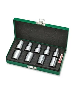 Набір головок TORX 1/2 E10-E24 9 од. (Зірка Давида) TOPTUL GAAD0907, фото  | SNABZHENIE.com.ua