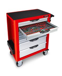 Тележка з електроізольованим інструментом Pro-Plus, 7 секцій, червона, фото  | SNABZHENIE.com.ua