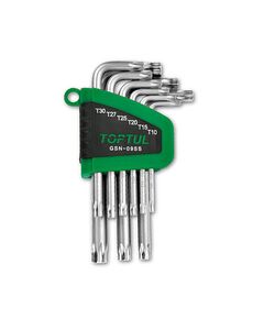 Г-образні ключі TORX T10-T50, 9 од. (GAAL0913) TOPTUL GSN-09SS, фото  | SNABZHENIE.com.ua
