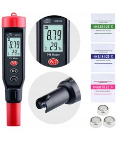 pH-метр BENETECH GM760 для вимірювання кислотності 0-14 pH і температури, фото  | SNABZHENIE.com.ua