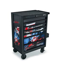 Тележка інструментальна для автосервісу 7 секцій BLACK TOPTUL TCAQ0707, фото  | SNABZHENIE.com.ua