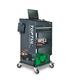 Тележка автодіагноста TOPTUL TCMD0103, 1 секція, 2 відкриті полиці, фото  | SNABZHENIE.com.ua