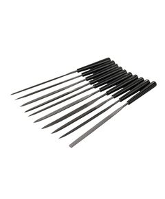 Надфили MASTERTOOL с пластиковой ручкой 140 мм набор 10 шт 06-0020, фото  | SNABZHENIE.com.ua