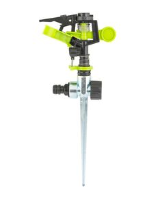 Ороситель для полива импульсный MASTERTOOL ½" 3 режима 20 м на металлической ножке 5.3-13.5 л/мин 92-9329, фото  | SNABZHENIE.com.ua