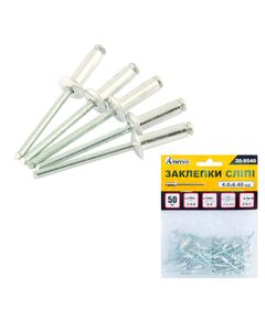 Заклепки сліпі алюмінієві MASTERTOOL 4.0x6.4 мм, фото  | SNABZHENIE.com.ua