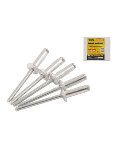 Заклепки сліпі алюмінієві MASTERTOOL 4.0x12.5 мм, 500 шт, фото  | SNABZHENIE.com.ua