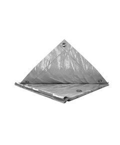 Тент MASTERTOOL 3x4 м, 110 г/м&sup2;, серебристый, фото  | SNABZHENIE.com.ua