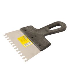 Шпатель зубчатий MASTERTOOL 150x6x6 мм, фото  | SNABZHENIE.com.ua