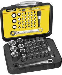 Набор насадок STANLEY Expert 39 шт. с магнитом и трещоткой, фото  | SNABZHENIE.com.ua