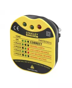 Индикатор электрического тока в розетках STANLEY FatMax АС 230 В, с индикаторами (FMHT82569-6), фото  | SNABZHENIE.com.ua