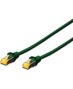 Патч-корд DIGITUS CAT 6a S-FTP, 0,25м, AWG 26/7, Cu, LSZH, зелений, фото  | SNABZHENIE.com.ua