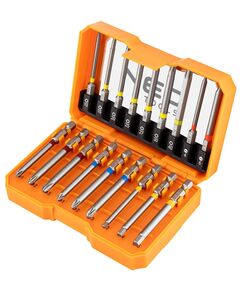 Біти Neo tools SL,PH,PZ,H,TX, 75мм, сталь S2, кейс набір 18шт, фото  | SNABZHENIE.com.ua