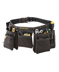Двойной кожаный пояс STANLEY для инструментов, 84-133 см, фото  | SNABZHENIE.com.ua