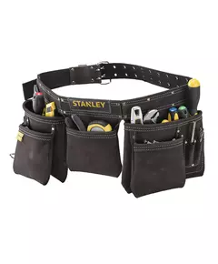 Пояс подвійний STANLEY для носіння інструментів, шкіряний ремінь з охопленням 84 до 133 см (STST1-80113), фото  | SNABZHENIE.com.ua