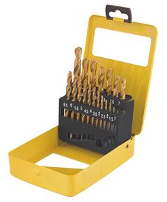 Набор сверл MASTERTOOL 19 шт HSS 1-10 мм в металлической коробке, фото  | SNABZHENIE.com.ua