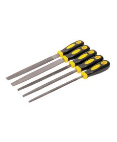 Напильники по металлу MASTERTOOL 200 мм набор 5 шт плоский/круглый/трехгранный/полукруглый/квадратный 06-0250, фото  | SNABZHENIE.com.ua