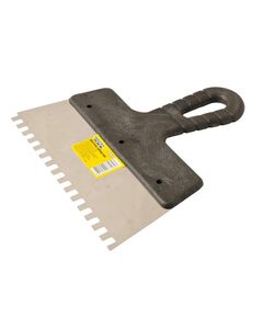 Шпатель зубчатый MASTERTOOL 200x6x6 мм, фото  | SNABZHENIE.com.ua