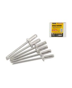 Заклепки слепые алюминиевые MASTERTOOL 3.2х7.4 мм, 500 шт., фото  | SNABZHENIE.com.ua