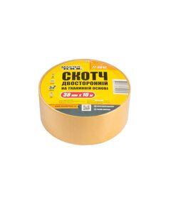Двусторонний скотч MASTERTOOL 38мм x 10м на тканевой основе, фото  | SNABZHENIE.com.ua