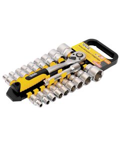 Набор торцевых насадок MASTERTOOL PROFI CrV 1/2, 20 шт, 8-32 мм, 72 зуба, фото  | SNABZHENIE.com.ua