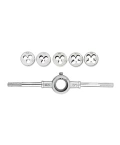 Набор плашек MASTERTOOL с держателем 6 эл. (M4-M10), фото  | SNABZHENIE.com.ua