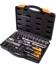 Набір насадок MASTERTOOL PROFI CrV 1/4-1/2, трещотка 72Т, 78-5072-PF, фото  | SNABZHENIE.com.ua